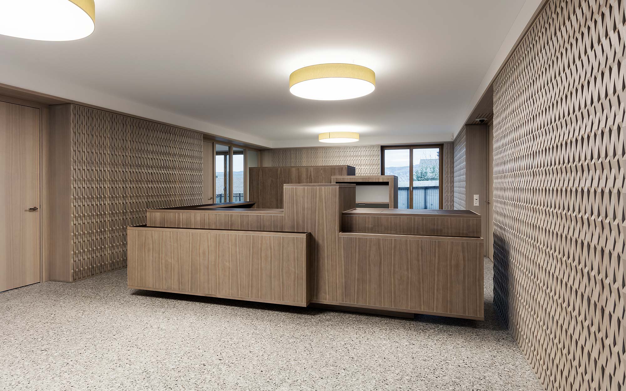 Kundenschalter in der Bank