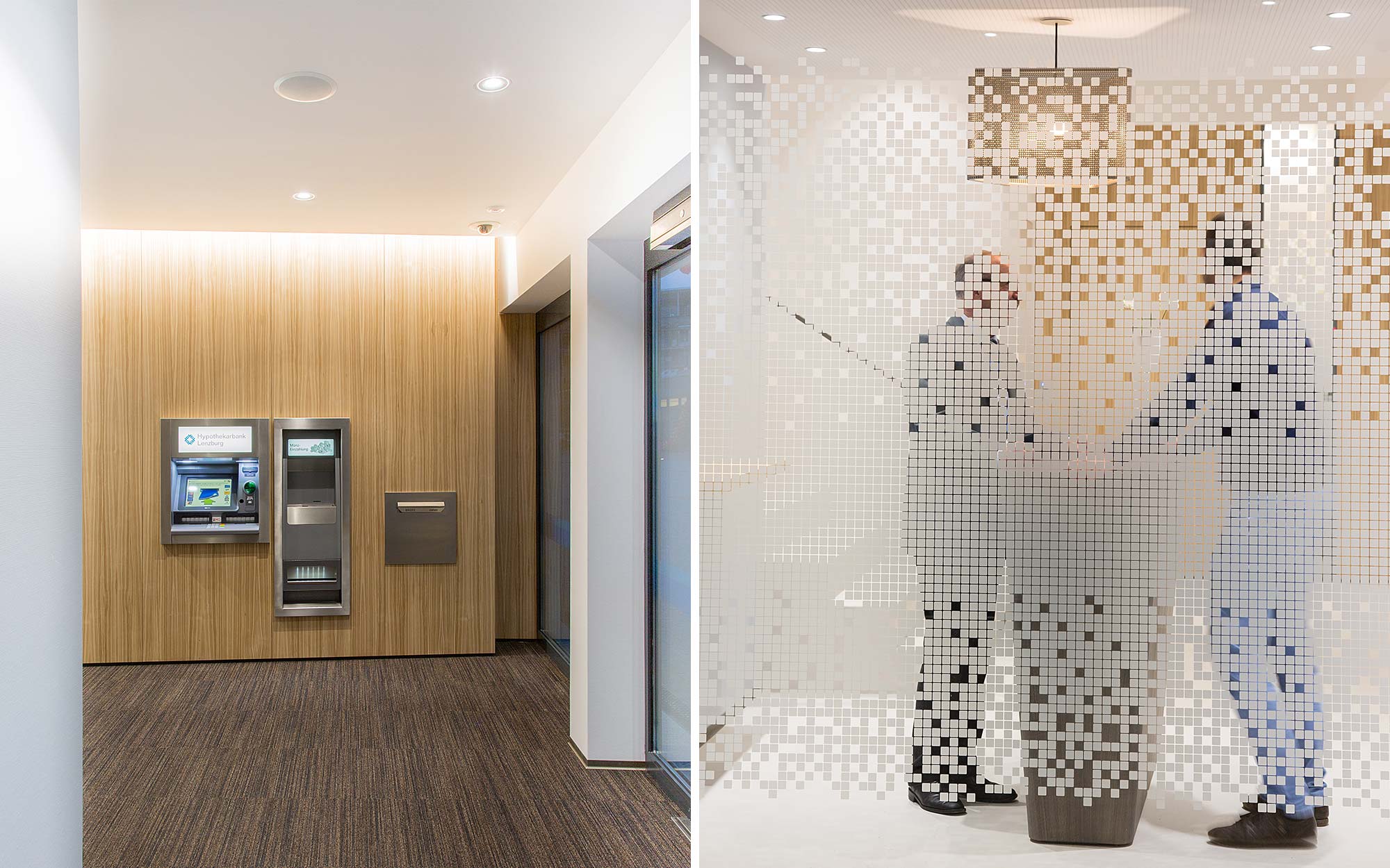 Automatenwand und Diskretionsfolierung